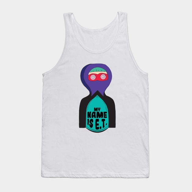 E.T. Go Home! Tank Top by Brains